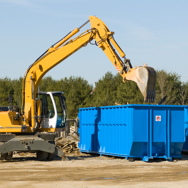 what size residential dumpster rentals are available in East Oakland IL